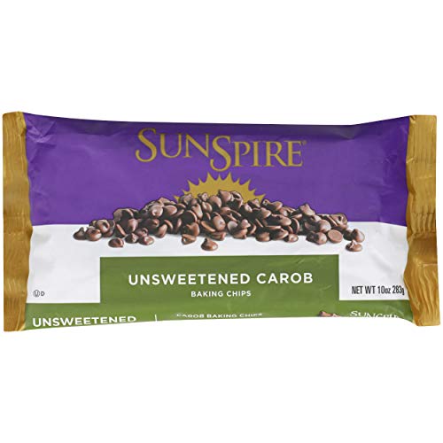SunSpire Unsweetened Carob Baking Chips, 10 Ounce