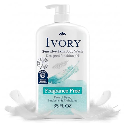 Ivory Body Wash, Designed for the Whole Family, Gentle Formula, Free of Dyes Heavy Perfumes Parabens...