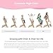 Cowiewie Natural Wooden High Chair for Babies & Toddlers 3-Tier Remove Adjustable Tray and Highchair with Cushions, Easy to Clean, Portable. (Pink)