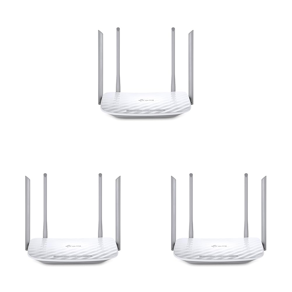 TP-Link Archer C50 AC1200Mbps Wi-Fi Router Dual Band, 867Mbps su 5 GHz e 300 Mbps su 2,4 GHz, 5 Porte Fast WAN/LAN, Parental Control, MU-MIMO, Beamforming, Ripetitori, Supporto IPTV, IPv6, WPS