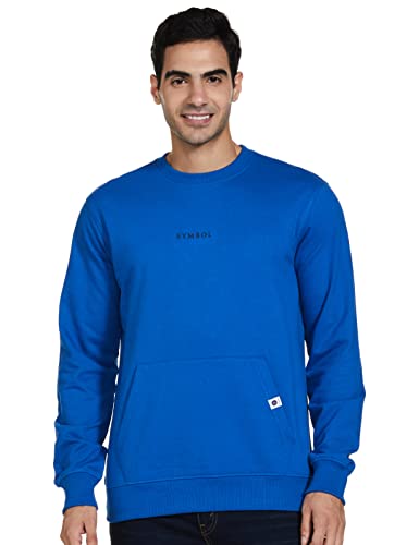 Image of Amazon Brand - Symbol Men Cotton Rich Light Weight Crew Neck Sweatshirt (Regular Fit)