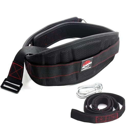 LSGCHAMA Heavy-Duty Belt for Belt Squats, Weight Training Rack Attachment, Squat Machine Accessory, Strength Training Equipment