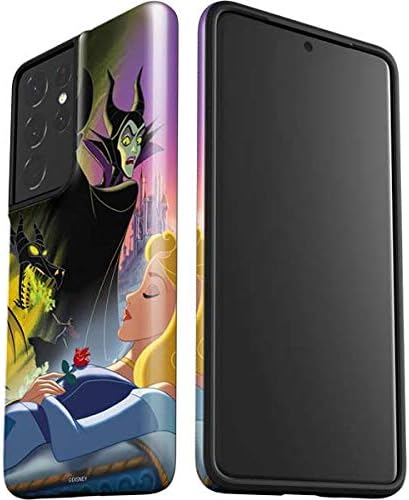 Skinit Pro Phone Case Compatible with Galaxy S21 Ultra 5G - Officially Licensed Disney Villains Sleeping Beauty and Maleficent Art Design