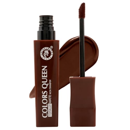 Image of Colors Queen Totally Matte Liquid Lipstick | Intense Color Payoff, Lightweight & Comfortable, One Swipe Application | Long Lasting, Non Transfer Liquid Lipstick for Women (09 - Sexy Coco, 7.5g)
