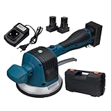 Cordless Tile Vibrating Hammer, Aluminum Suction Cup, 100kg Load Capacity, Adjustable Vibration, Non-Slip Handle for Wall Installation