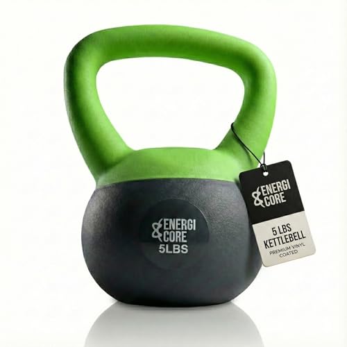 ENERGI CORE 5lb Sand-Filled Kettlebell for Home & Workout