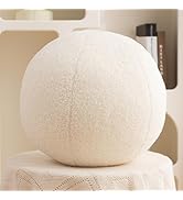 Gerlisay 11.8 inch Ball Pillow Nordic Round Throw Pillows Boucle Ball Pillow Sphere Shaped Pillow...