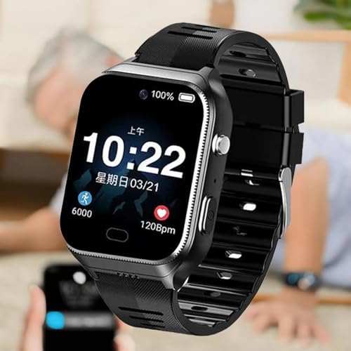Montre intelligente 4G avec alarme SOS et détection de chute automatique