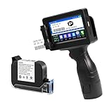 Eurannit Handheld Inkjet Printer E55 with W6900K Fast-Drying Ink Cartridge, Portable Handheld Printer Gun 0.5 Inch Nozzle for Serial Numbers Logo DIY QRCode barcodes, Print on Carton Plastic Metal