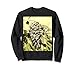 Kletternde windgeblasene Glyzinienrebe Acrylmalerei Sweatshirt