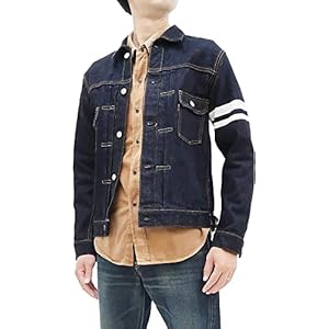 Momotaro Jeans Men’s Japanese Denim Trucker Jacket Type 2 Style with GTB 2105SP Japan 40 (US S-M)
