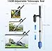 bedee Aquarium Vacuum Gravel Cleaner, 24W Electric Fish Tank Cleaner Vacuum, 6 in 1 Multifunctional Aquarium Cleaner for Automatic Water Change, Wash Sand, Water Circulation and Timed Off