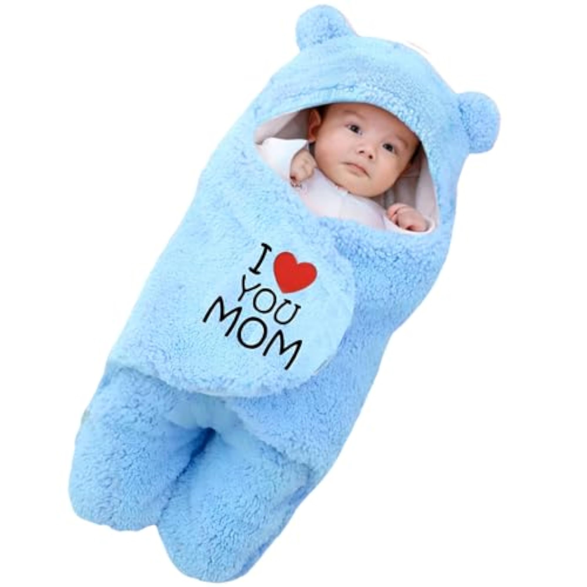 Hooded Embroidered Wearable Baby Sleeping Bag