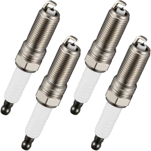 Image of BDFHYK Iridium Spark Plugs Compatible with Lincoln Corsair for Buick Regal for Cadillac ATS CTS for Chevy Malibu Edge Explorer Focus Terrain XE 2.0L 2.3L L4 Engine Replacement for XP5863, Set of 4