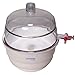 Cole-Parmer Essentials Vacuum Desiccator with Polycarbonate Cover, Polypropylene Base, 10