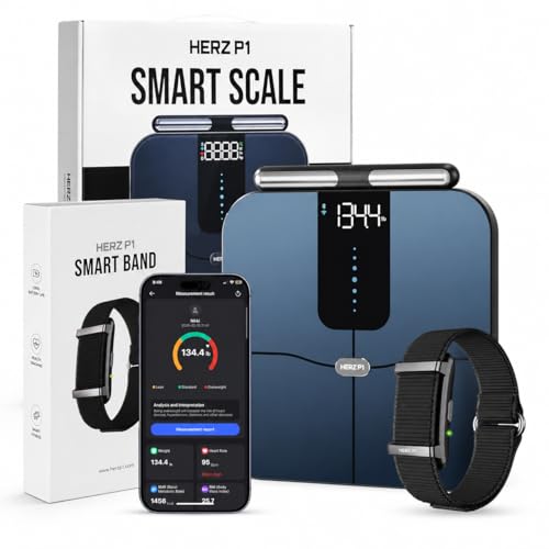 WuzuTech Herz P1 Smart Scale & Fitness Tracker Bundle Body...