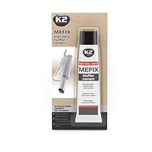K2 Mefix uitlaat cement hoge temperatuur, uitlaat reparatie, uitlaat afdichtmiddel, uitlaatsysteem, reparatie cement, kit 140g