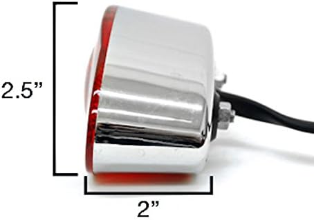Krator TL103 License Plate Holder (Custom Tail Brake ATV Scooter Quad Motorcycle Bulb Lens 50CC 70CC 90CC 110CC)