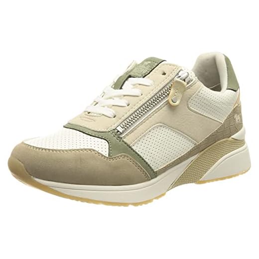 Mustang 1358-308, Zapatillas Mujer, Beige Weiss, 40 EU