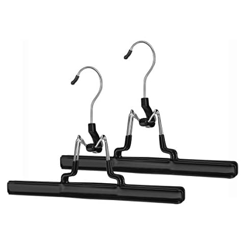 Whitmor Black & Chrome Skirt Hangers Cover