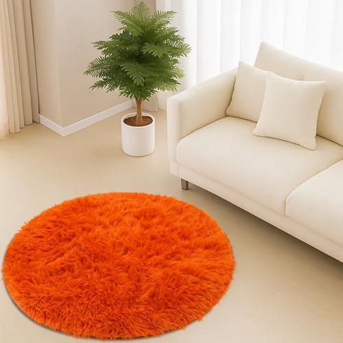 Tapete redondo para dormitorio y sala, suave y mullido 24" miniatura 5