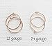 Mini Sterling Silver Hoops 8mm 24 Gauge Extra Thin and Tiny Hypoallergenic Solid 925 Sterling Silver Huggie Sleeper Minimalist Hoop Earrings