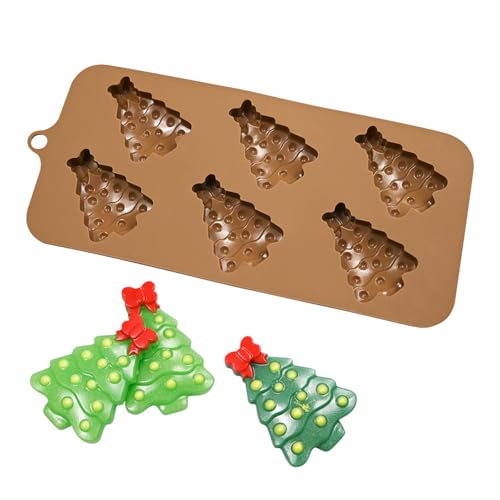 5Pcs Flexible Silicone Baking Molds for Christmas Chocolate Easy Releases Cake Candy and Cookie Baking Tool Chocolate Molds - Image 9
