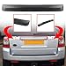 FINMOKAL ABS Rear Trunk Lid Tailgate Gray Molding Trim for Land Rover Freelander 2/LR2 2006-2010#LR020189