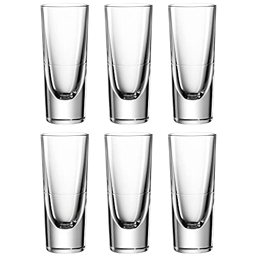 LEONARDO HOME Gilli Grappa-Glas, Schnaps-Becher aus Glas, spülmaschinengeeignete Stamper, 6er Set, 15 cl, 043406