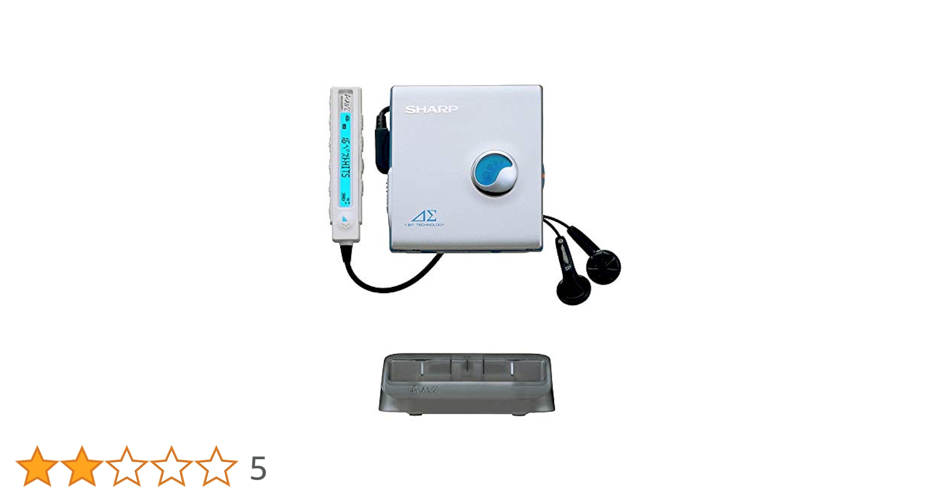 シャープ　ポータブルMDプレーヤー　MD−MS100　管理ナンバー2196 Amazon.co.jp: SHARP(シャープ) ポータブルMDプレイヤー