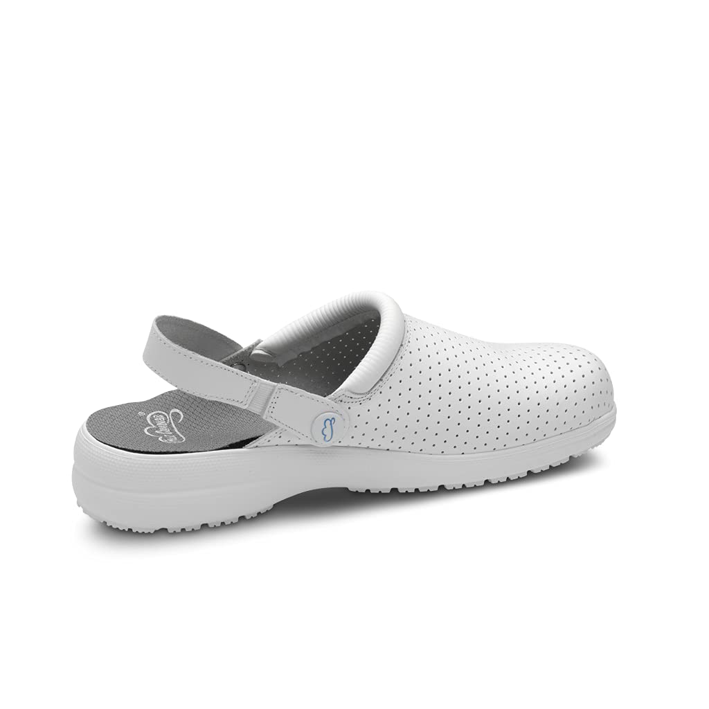 FELIZ CAMINAR - Zuecos antiestáticos Zeta con Inserto en el talón y Plantilla antiestáticas Que evitan chispazos/Antideslizante para Hospital, Geriátricos/Anatómicos