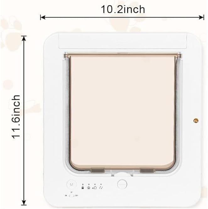 Exquisite Smart Cat Door, Artificial Pet Door, Suitable for Small Indoor Pet Cats and Dogs