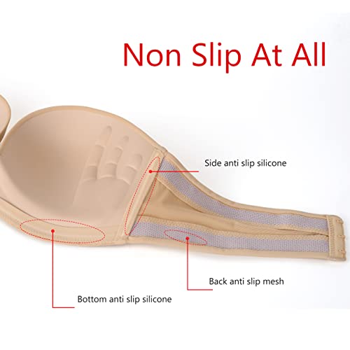 Image of for Women Wirefree Support Nowire Bra(Hand Beige,38C)
