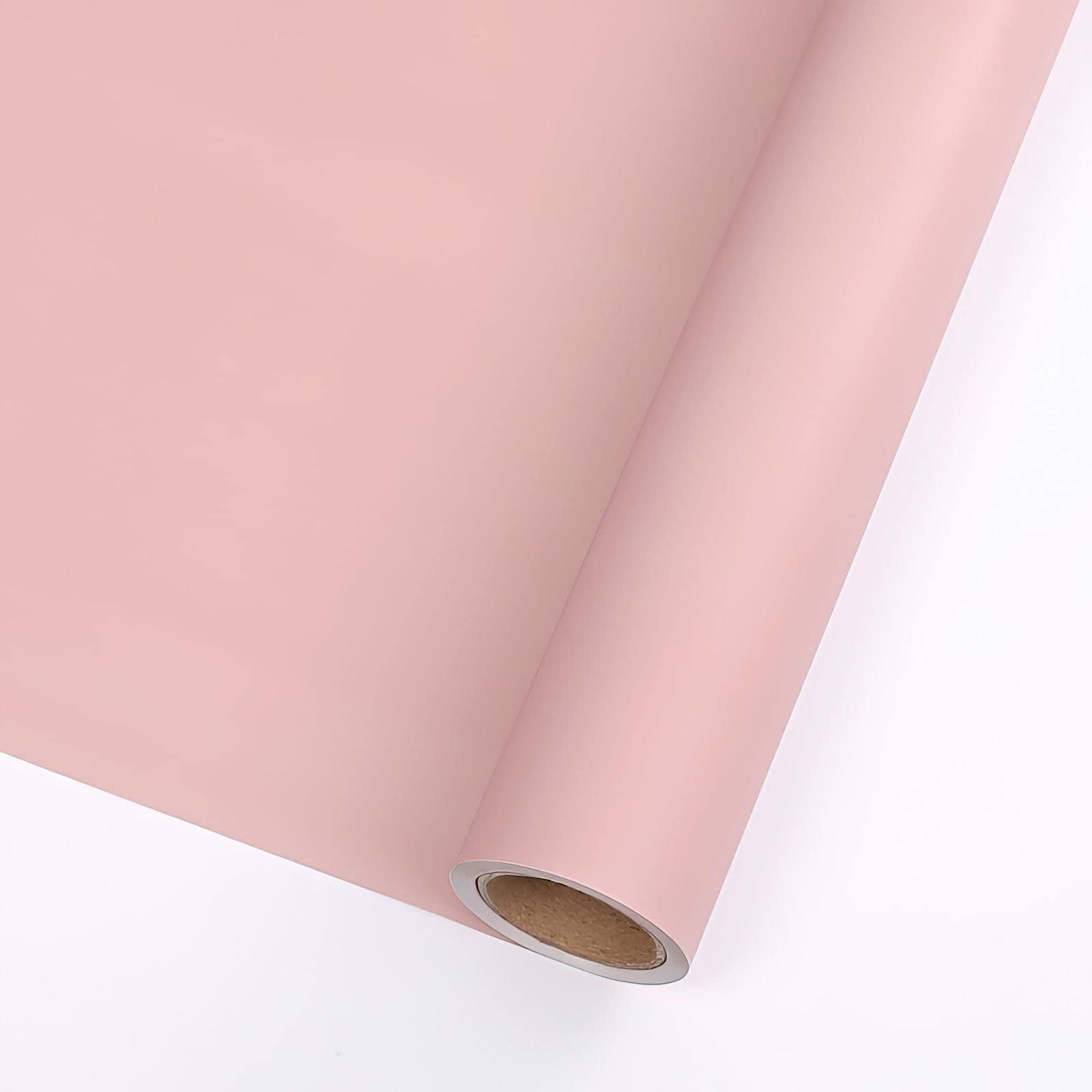 Koreańskie opakowanie retro, wodoodporny papier do pakowania kwiatów, do pakowania prezentów, kwiaciarni, bukietów, artykułów rolkowych, 60 cm x 10 m (różowy)