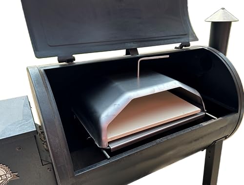 Image of Pellethead Pizza Oven Attachment for Pellet Grills - Convert Traeger, Pit Boss, GMG & Camp Chef into Outdoor Pizza Oven | Heats to 800F, Stainless Steel, Radiant + Convection Cooking