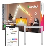 Nanoleaf Lines 90 Degrés Squared Pack d'Extension, 3 Barres Lumineuses LED RGBW Connectées - Appliques Murales Luminaires Intérieur Modulaires Wi-Fi 16M Couleurs, Compatible Alexa, Déco ou Gaming