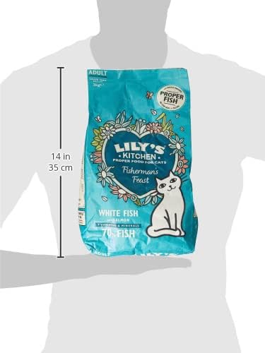 Lily's Kitchen Fisherman's Feast with White Fish & Salmon - Complete Adult Dry Cat Food (2kg)