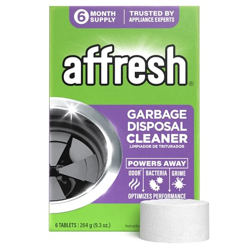 Affresh Garbage Disposal Cleaner, Helps Power Away Odor Causing Bacteria, Debris & Grime in Grind...
