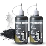 JAOJAO Graphite Powder for Locks, Graphite Lock Lubricant Graphite Powder with Needle Tip Deep Lubrication Solve Problems Such As Dryness, Jamming, and Abnormal Noise in The Locks Cylinder 200ML