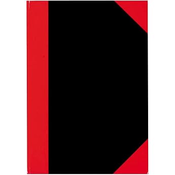 Stylex 29114 A4 Sqaured DIN Exercise Book - Black/Red