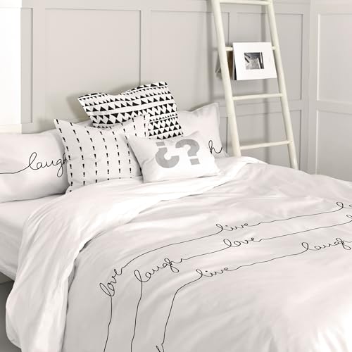 Housse de couette 220x220 cm Live linge de lit cocon