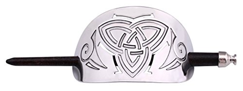 VASSAGO Ancient Hairclip Celtic Trinity Knot Triquetra Hairpin Hair Slide Stick for Women Girls