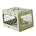 Bothyi Folding Puppy Crate Cat Travel Cage Heavy Duty Transparent Portable Dog Kennel Pet Carrier for Rabbit Puppy Small Dogs Kitten, Green