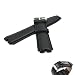 Pebble Steel 2 Genuine Leather Waterproof Watch Band Strap Watchband by MOTONG,Fits Pebble Steel 2 with 22mm lugs(Leather Black)