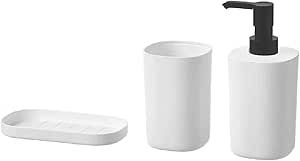 Ikea STORAVAN 3-Piece Bathroom Set,White,Small : Buy Online at Best ...