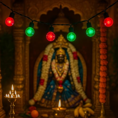 Image of K D 20 Flower Ball String led Light Multicolor String Lights -12ft String led Light for Diwali /Navratri /Christmas Indoor & Outdoor Decoration