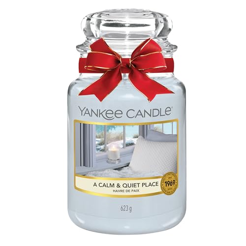 Yankee Candle bougie parfumée Havre de paix - Format jarre - Bougie longue durée jusqu’à 150 heures de combustion - Cadeau parfait pour femme