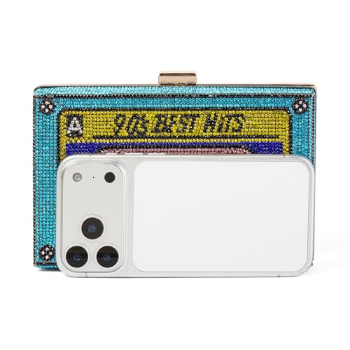 Image of Women Retro Crossbody Bag Rhinestone Fun Unique Evening Clutch Purses for Women