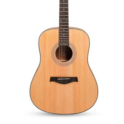 Image of Kadence A281NA-C Acoustica 41 inch Acoustic Guitar | Dreadnought | Spruce Wood | Comes with Bag, Strap, Picks, Strings | Includes Learning Course | Natural