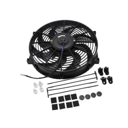 Folpus Fan de 14 "pulgadas de Universal Slim 90W Sturdy Black ≤9.5 Amp Draw Professional 2.64"